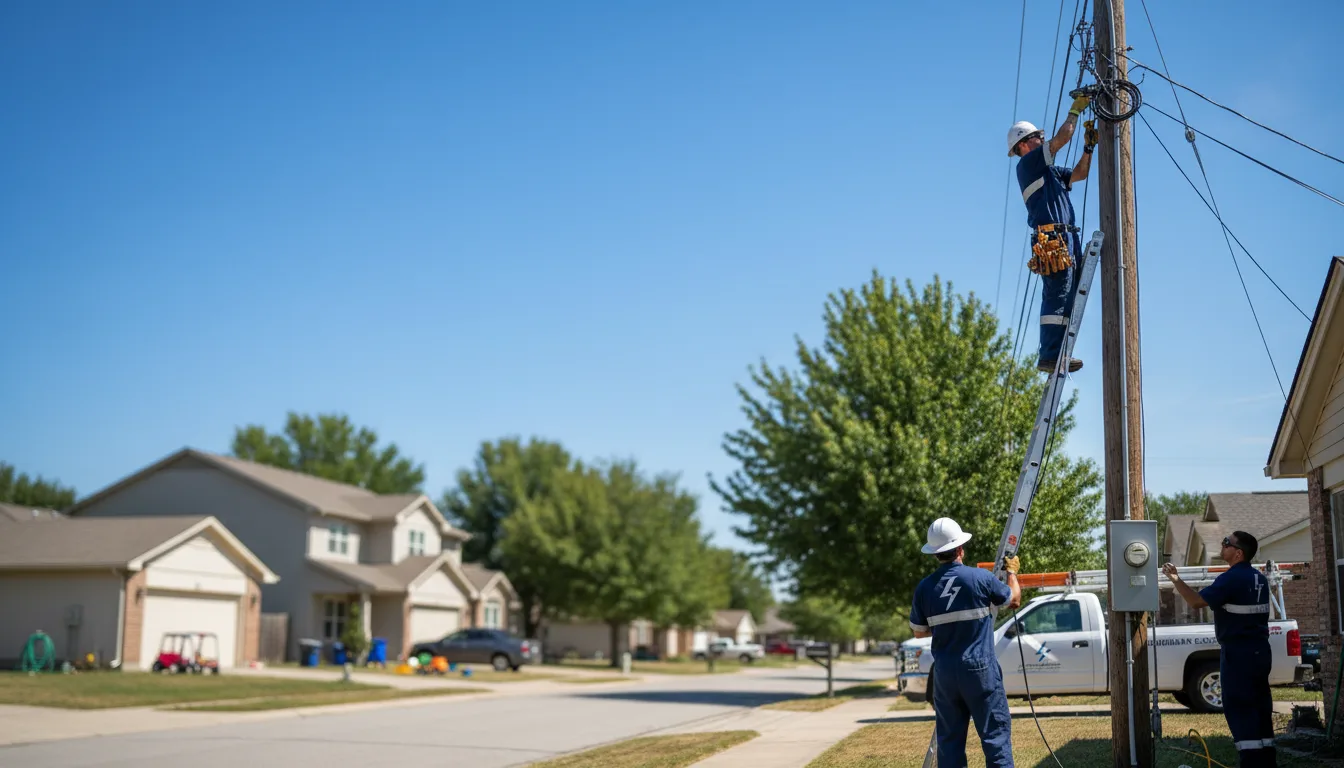 Residential electrician providing installation services in Fessenden, ND